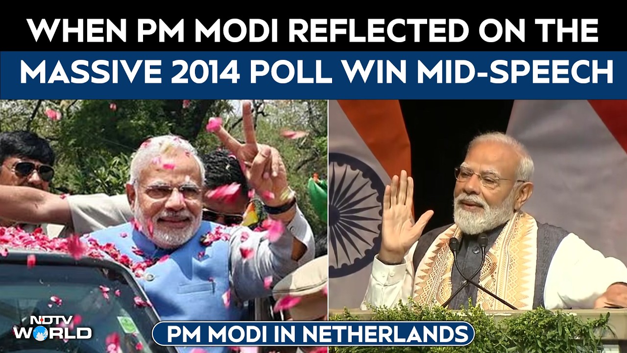 When PM Modi Reflected On The Massive 2014 Election Win Mid-Speech In Netherlands