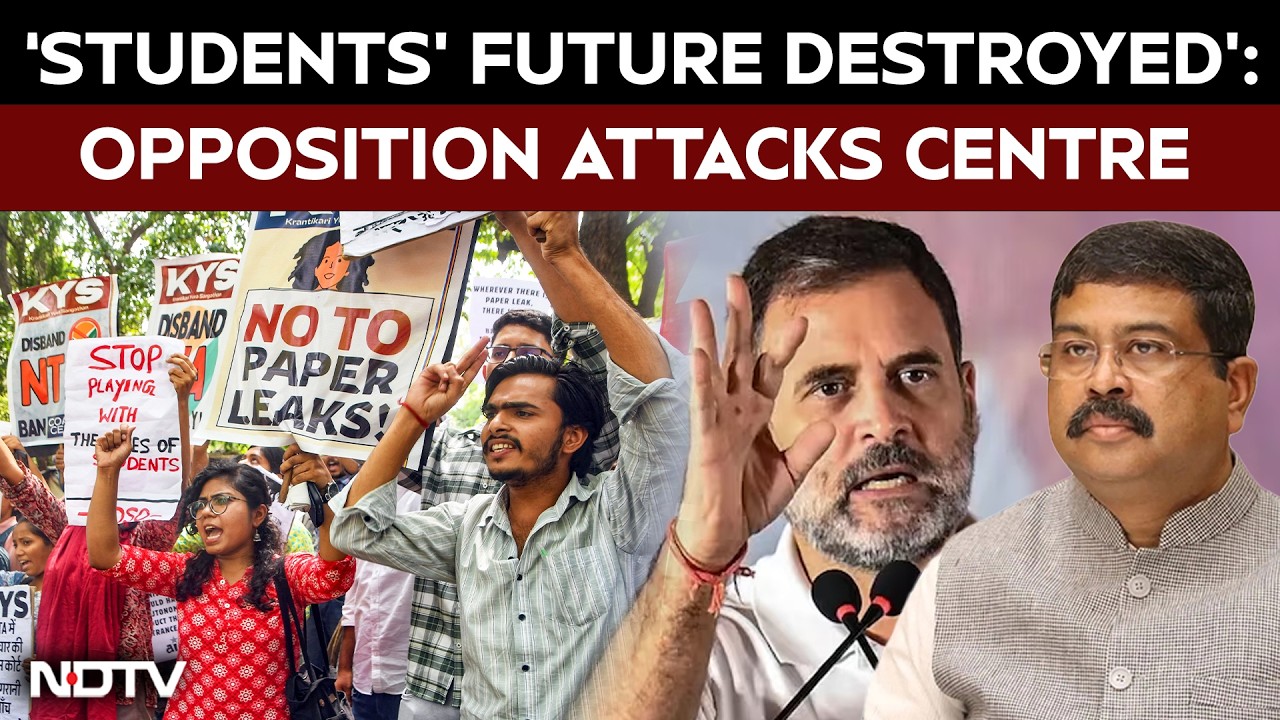 NEET Paper Leak | Rahul Gandhi, Opposition Demand Education Minister's Resignation