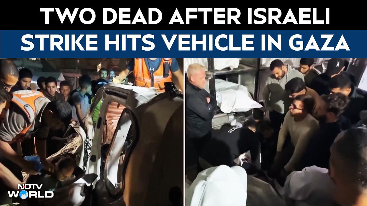 Israel Strikes Gaza News | Israeli Strike On Gaza Vehicle Kills Two Amid Fragile Ceasefire