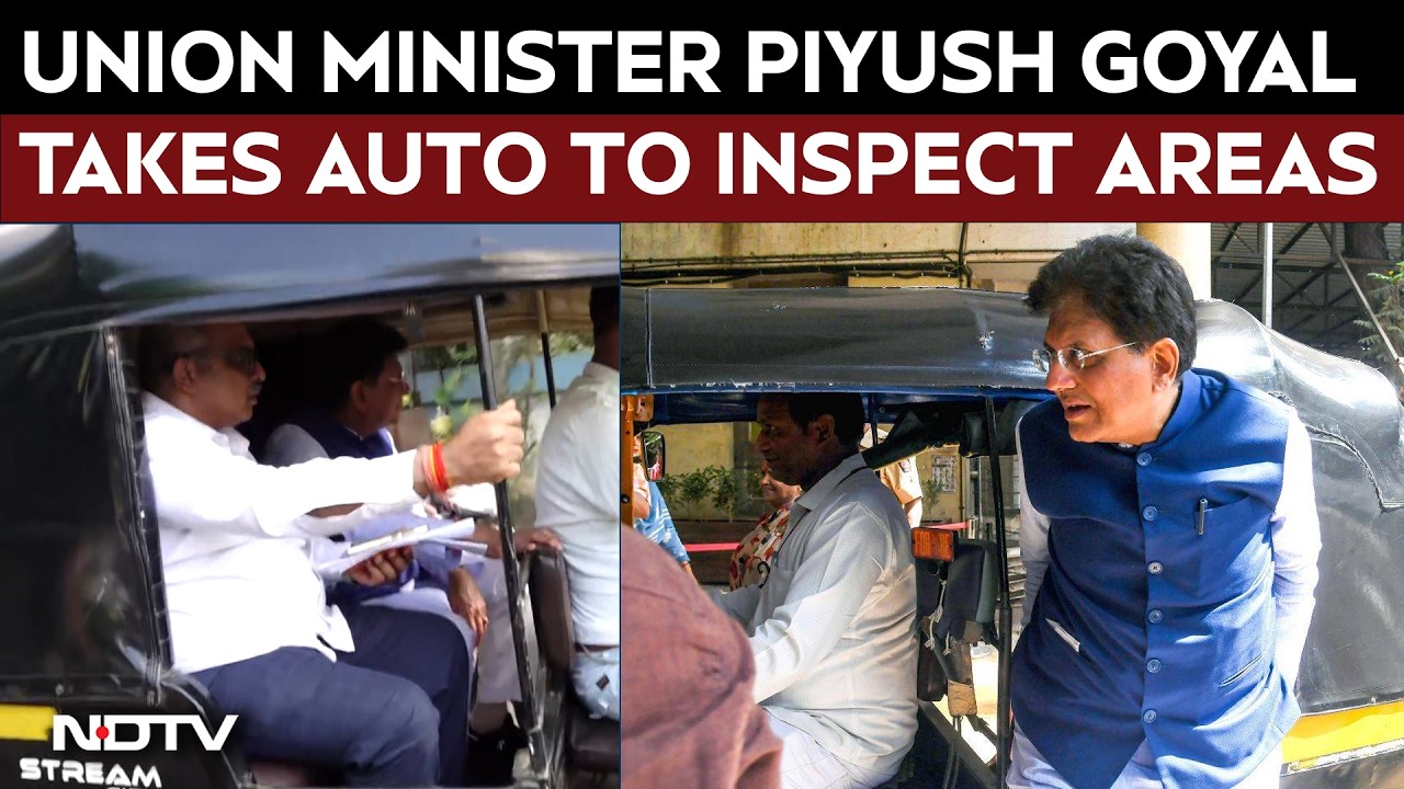Piyush Goyal Takes Auto To Visit Shatabdi Hospital And Inspect Nearby areas