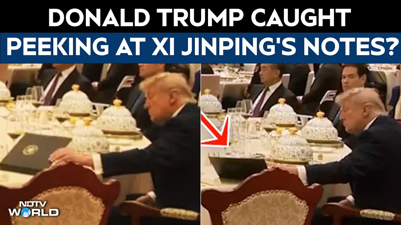 Viral Clip Sparks Claims Trump Peeked At Xi Jinping's Notes