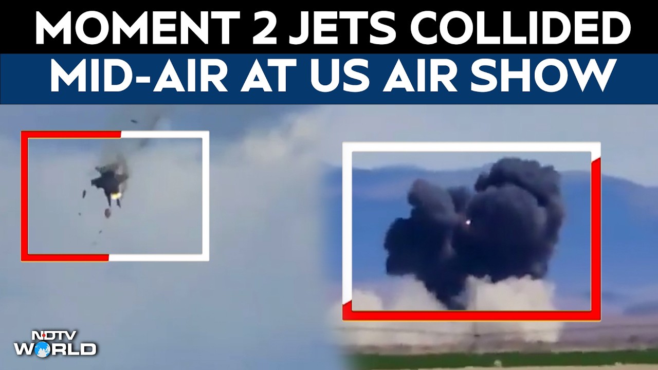 US Jet Crash | Mid-Air Collision Between US Navy Jets At Idaho Air Show, Crew Safe