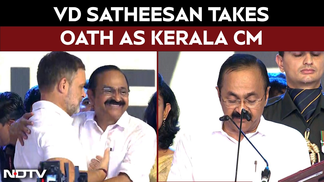 Kerala CM Oath News | VD Satheesan Takes Oath As Kerala Chief Minister With 20-Member Cabinet