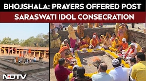 Bhojshala Temple | Prayers Offered At Bhojshala After Consecration Of Goddess Saraswati's Idol