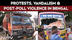 West Bengal Violence | Election Trucks Vandalized Near Park Circus After Protests & Stone Pelting