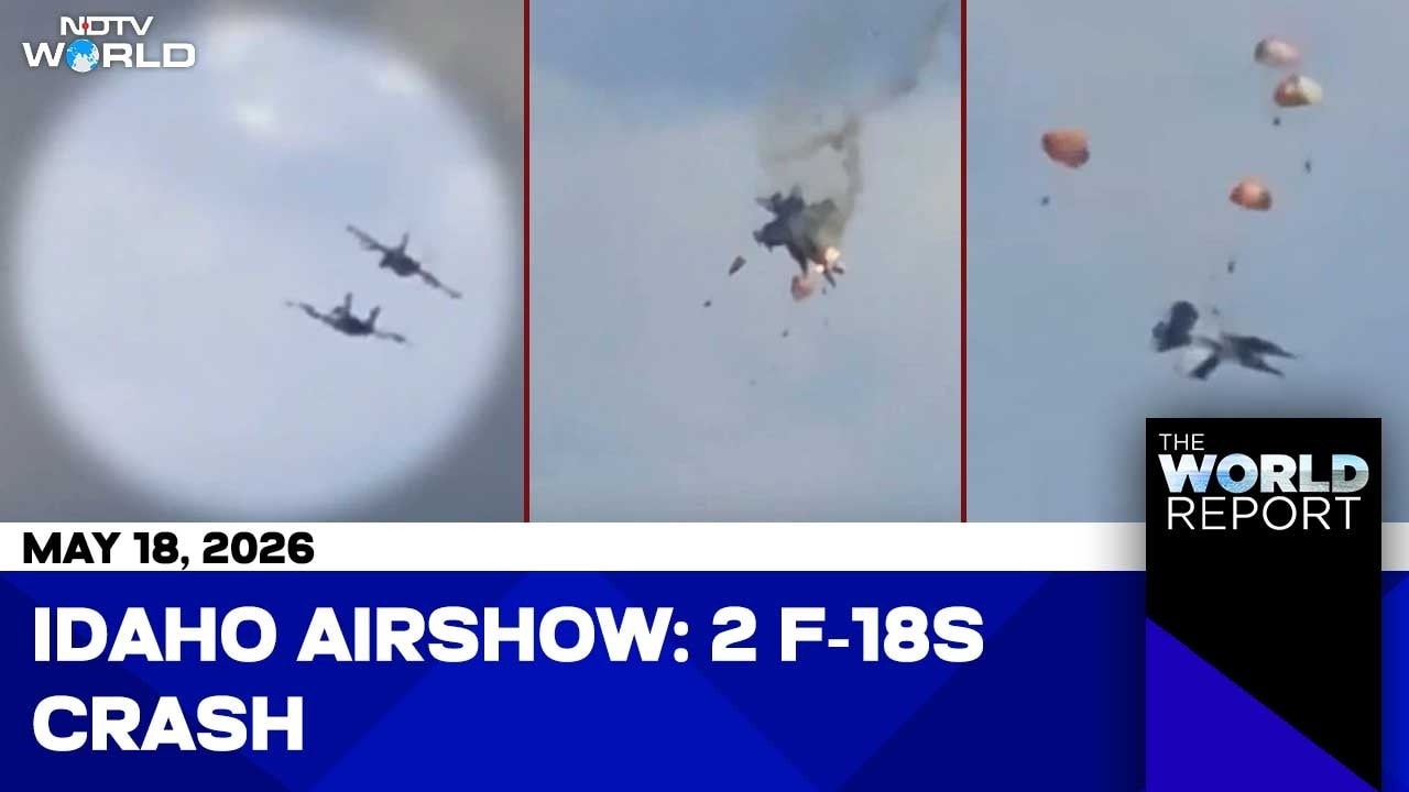 Caught On Camera: Two US F-18s Crash During Airshow In Idaho