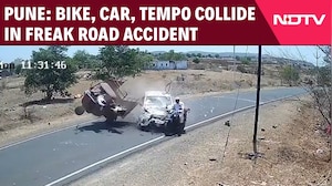 CCTV Captures Horror Three-Vehicle Crash in Pune&rsquo;s Shirur Taluka