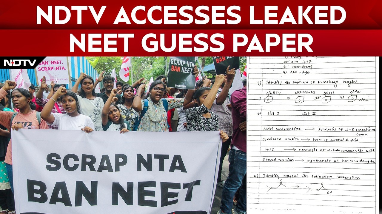 NEET Paper Leak | NDTV Accesses Handwritten NEET 'Guest Paper' Linked to Leak Probe