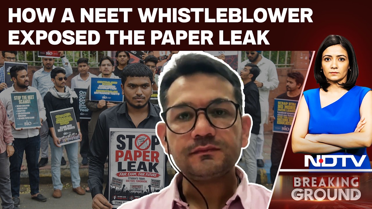 NEET Leak Whistleblower Reveals How He Exposed the Alleged Paper Leak
