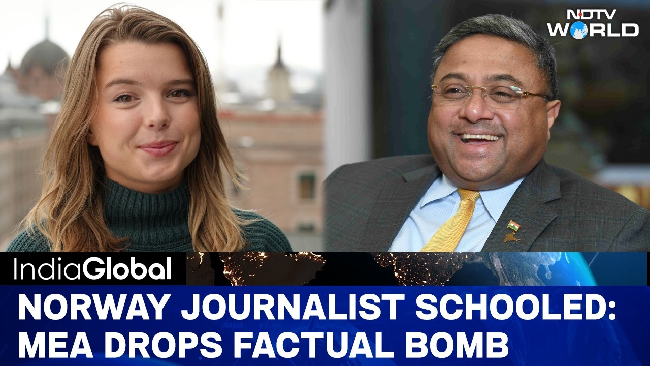 MEA Schools Norwegian Journalist WHO Disrupted Official India Briefing