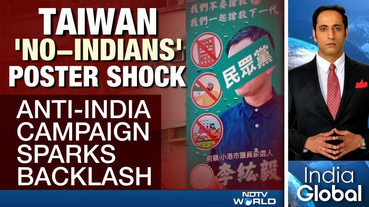 Taiwan Politician's 'No Indians' Poster Shocker