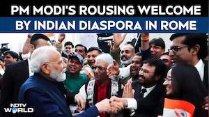 PM Modi Receives Rousing Welcome By Indian Diaspora In Rome, Italy