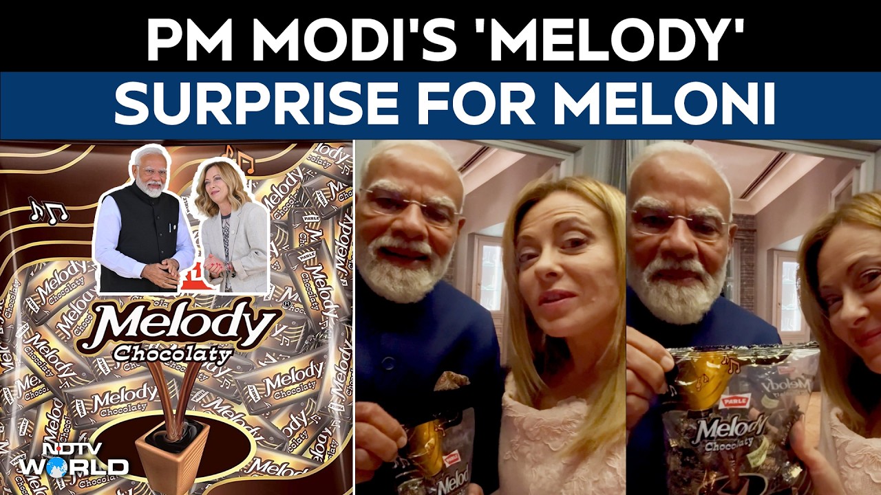 PM Modi Meloni | PM Modi, Giorgia Meloni Share Fun 'Melody' Moment In Rome