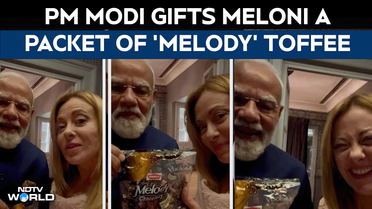 Melody Toffee | PM Modi Gifts Italian PM Meloni A Packet Of Melody Toffee; Video Goes Viral