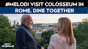 Modi And Meloni | PM Modi, PM Meloni Visit Iconic Colosseum In Rome, Italy, Dine Together