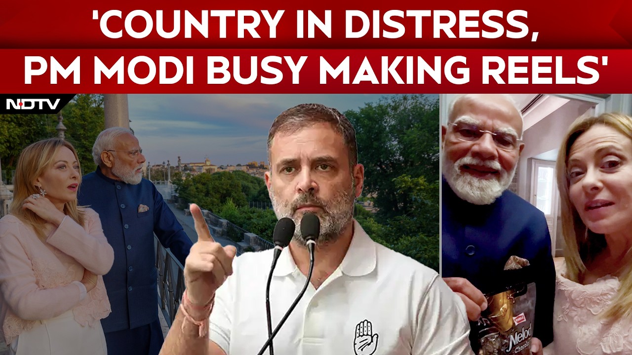 Rahul Gandhi Targets PM Modi Over Viral 'Melodi' Moments In Italy
