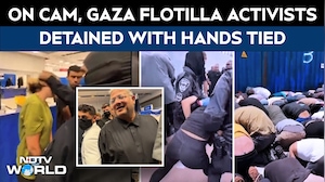 "Welcome To...": Israeli Minister Posts With Flotilla Activists' Detention Video