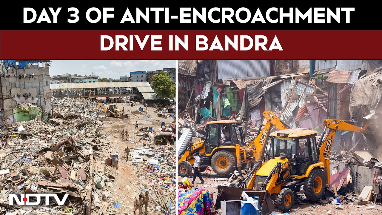 Mumbai Demolition | Western Railway Continues Encroachment Removal Drive In Mumbai's Bandra