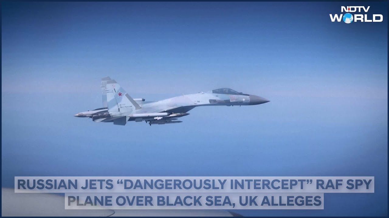 Russian Jets “Dangerously Intercept” RAF Spy Plane Over Black Sea, UK Alleges