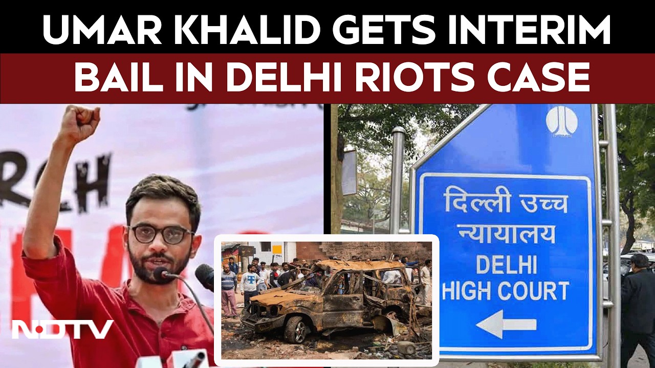 Umar Khalid Bail | Umar Khalid, Prime Delhi Riots Accused Gets Interim Bail For 2 Days