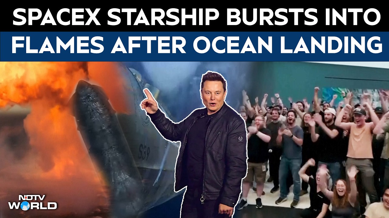 SpaceX News | SpaceX Rocket Ignites Into Flames After Landing In The Indian Ocean