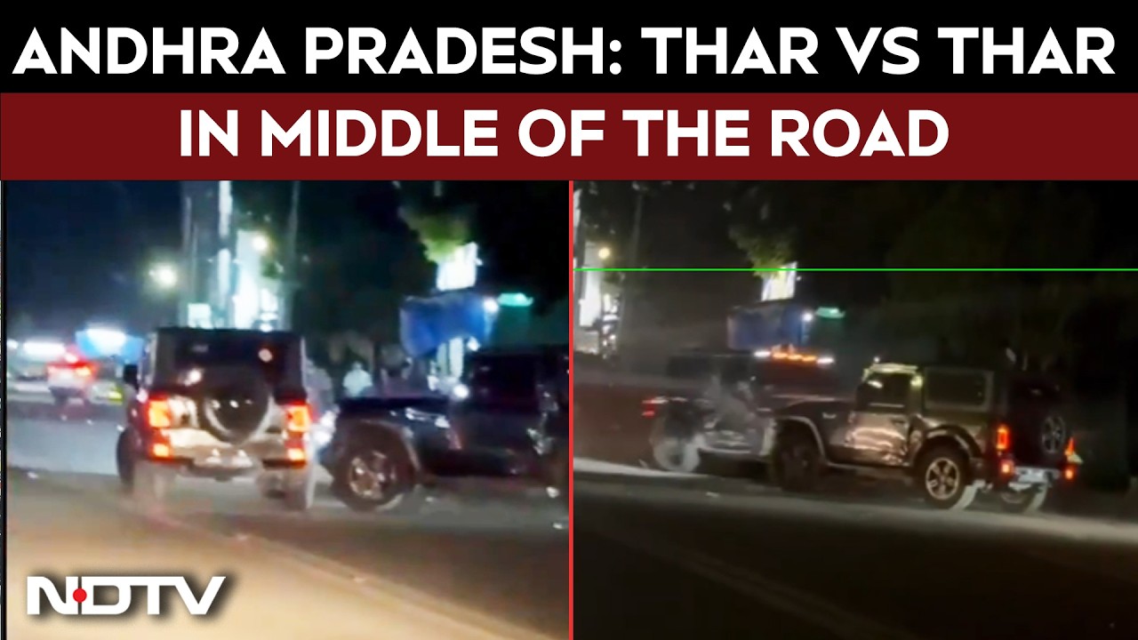 Chase, Clash, Crash: Thar Fight In Andhra Pradesh's Vijayawada Brings Traffic To Halt