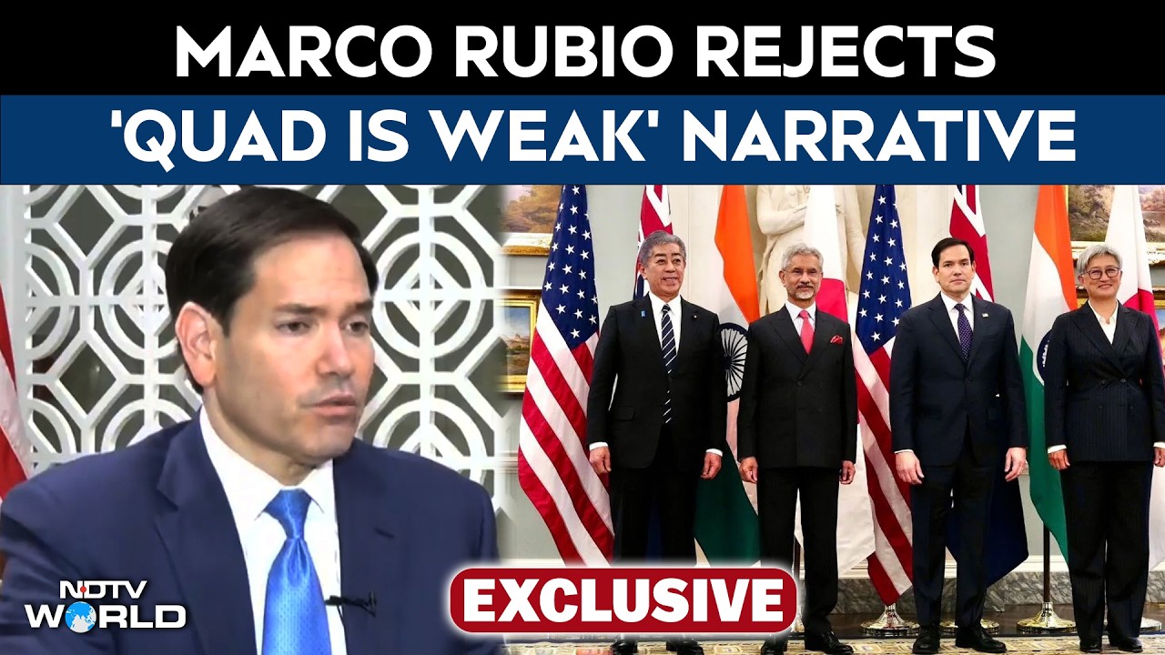 Marco Rubio Rejects 'Quad Is Weak' Narrative: 'More Important Than Ever'