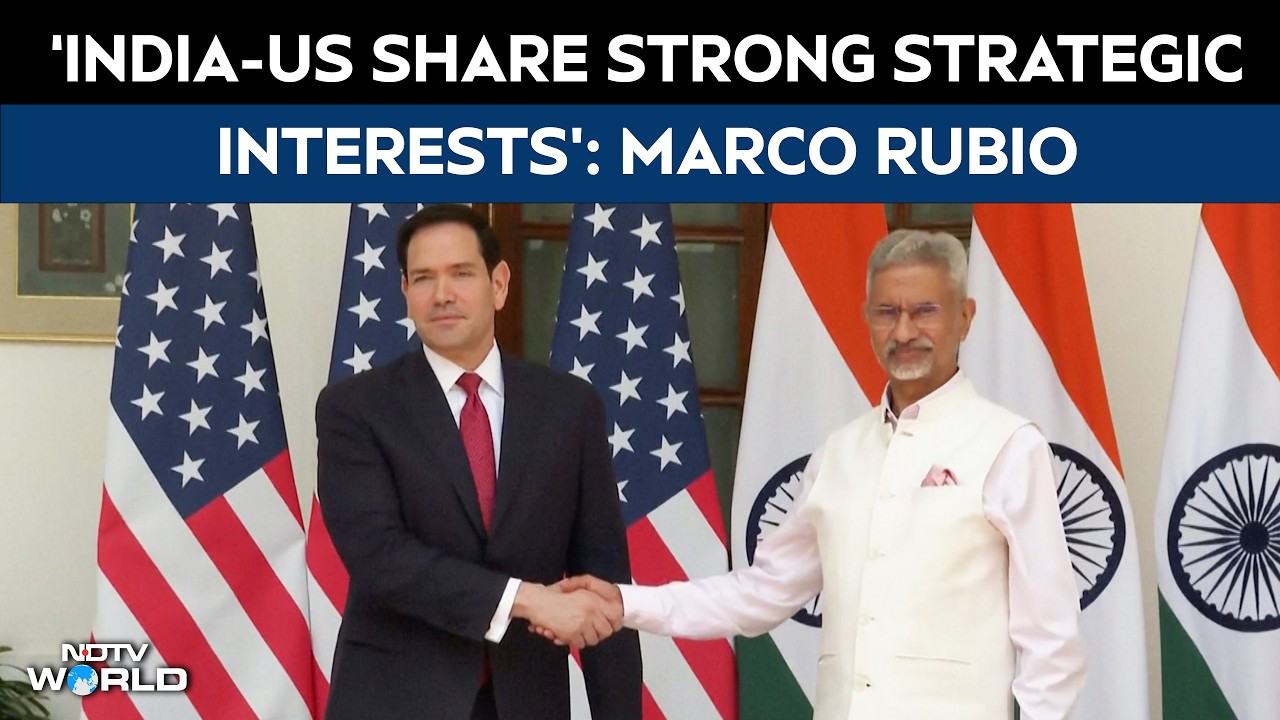 "US, India Not Just Allies, We're Strategic Allies": Marco Rubio To S Jaishankar