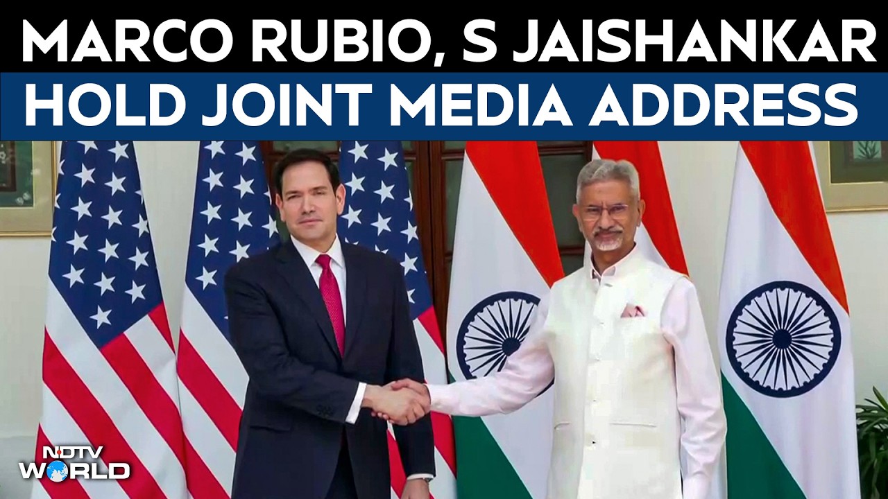 Marco Rubio, S Jaishankar Hold Joint Media Address After Bilateral Talks