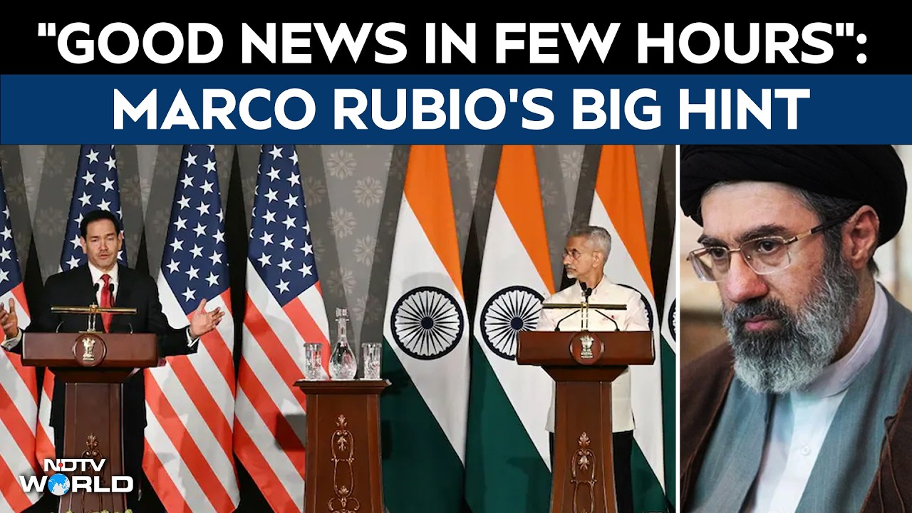 "Good News In Few Hours": Top US Diplomat Gives Big Iran Hint From India