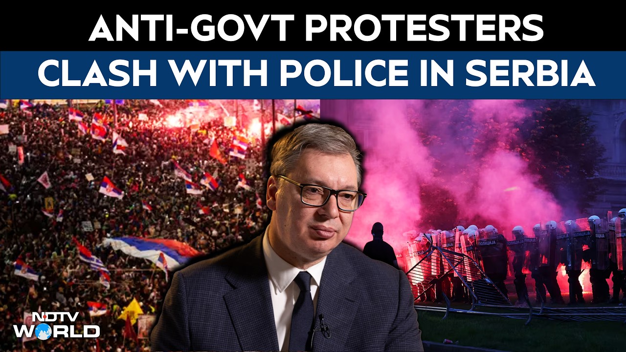 Serbia Protests | Anti-Government Protesters Clash With Police On The Streets Of Belgrade