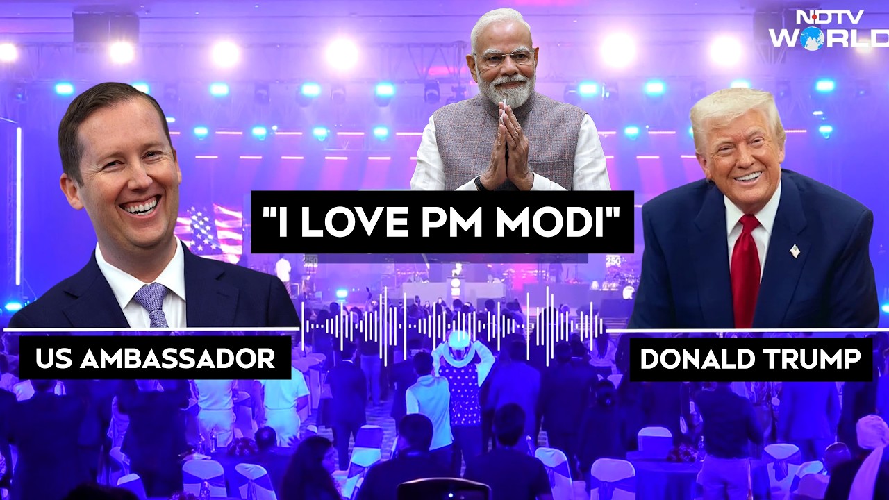 Trump Call |  &lsquo;I Love India And PM Modi&rsquo;: Trump&rsquo;s Surprise Call During US Event In Delhi