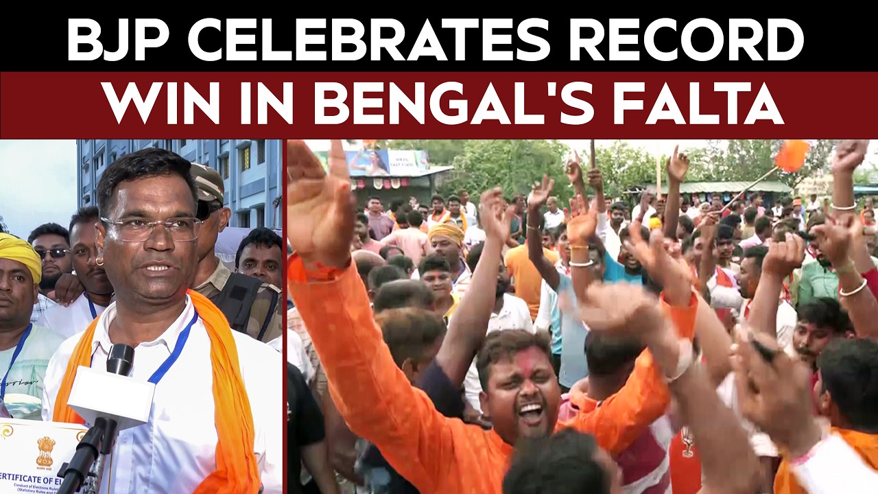 WB Falta Results | BJP Celebrates Debangshu Panda's Record Victory In Former TMC Bastion Of Falta