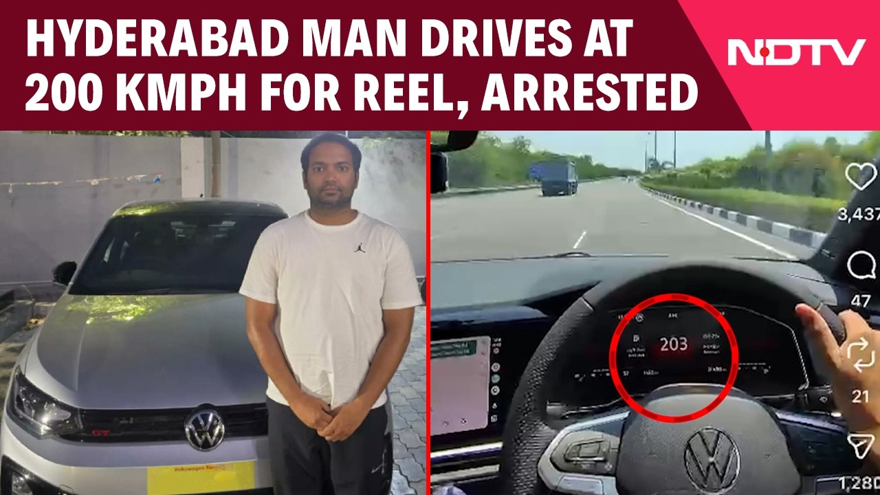 Hyderabad Man Drives Volkswagen Virtus At 200 Kmph For Reel, Arrested