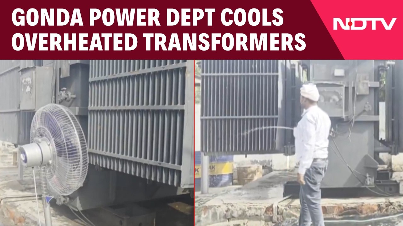 UP Heat Crisis | Gonda Power Dept Cools Overheated Transformers Amid Heatwave