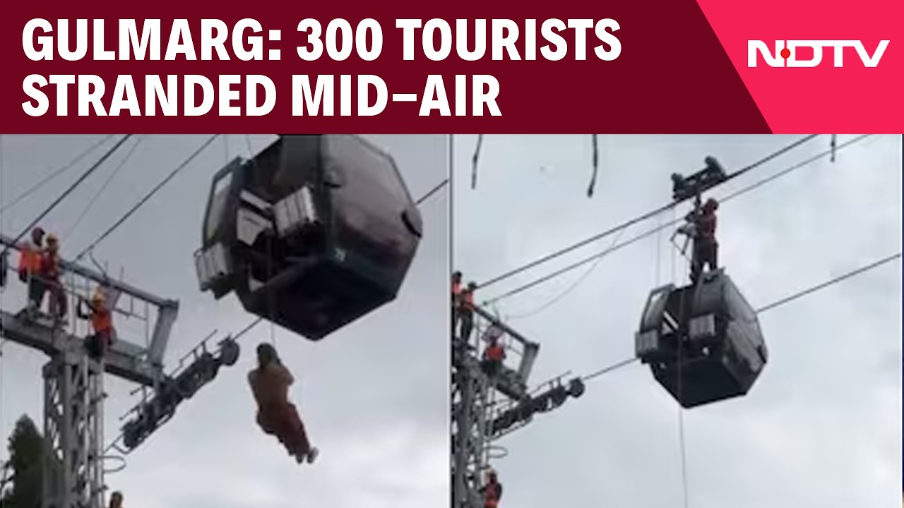 Gulmarg Gandola Ride | Mid-Air Scare For 300 Tourists As Technical Issue Halts Gulmarg Gondola