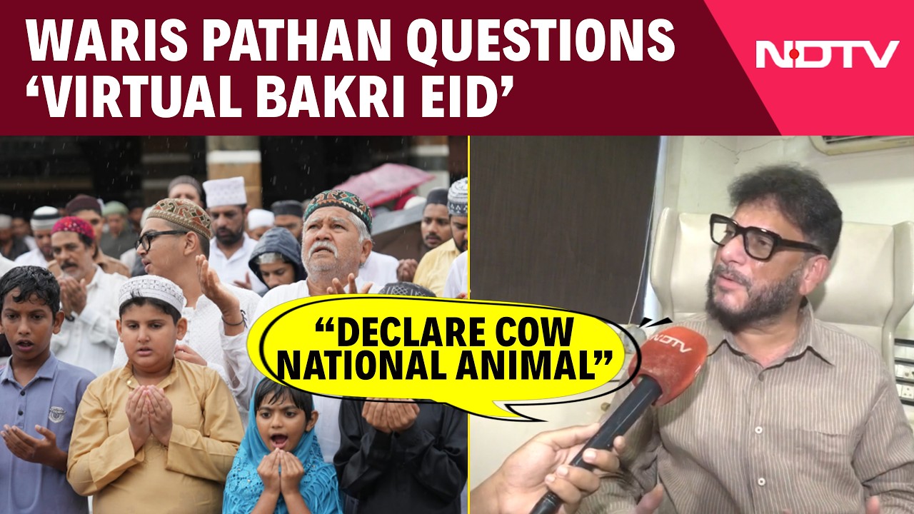 Waris Pathan Questions 'Virtual Bakri Eid', Says "Declare Cow National Animal"