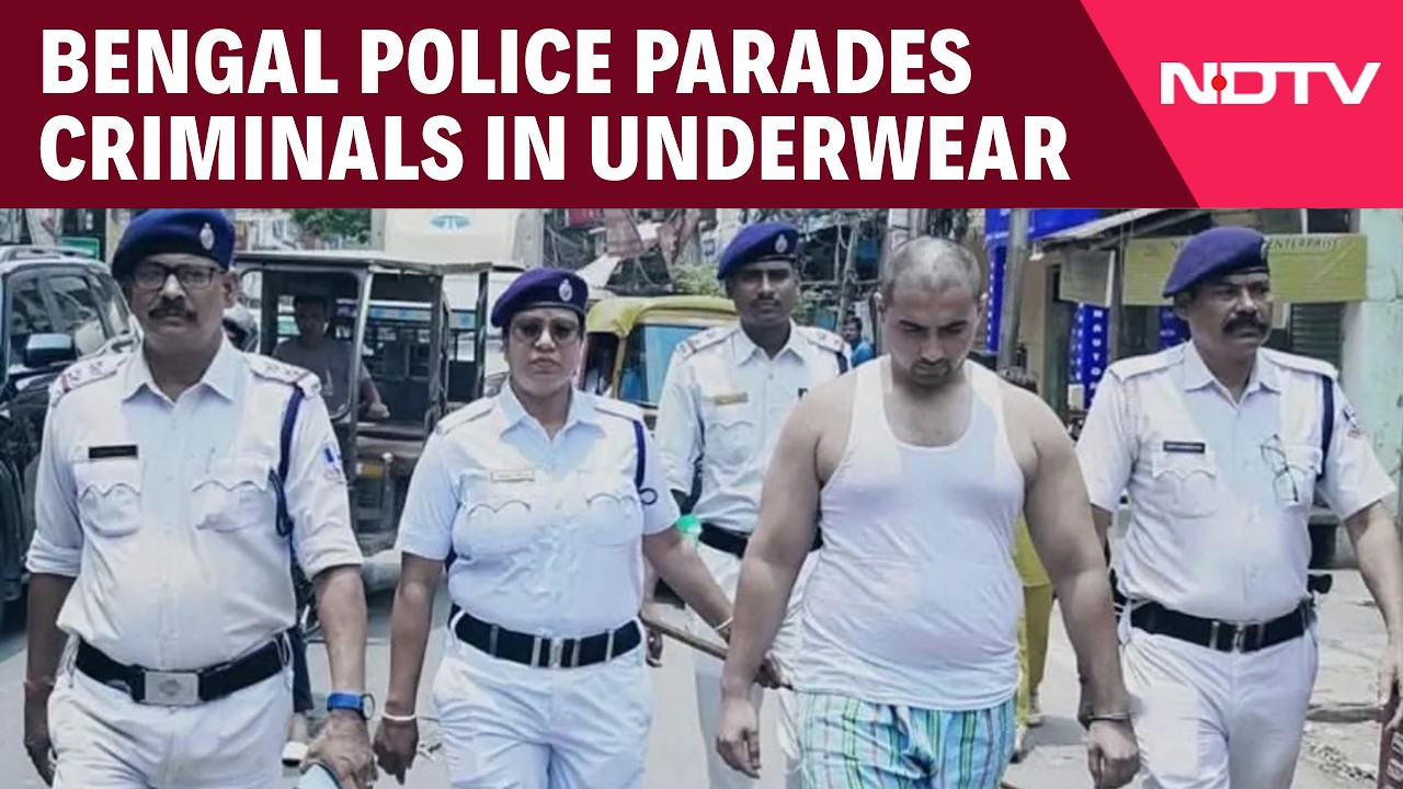 West Bengal Police Parade Accused in Vests, Underwear Amid Crackdown