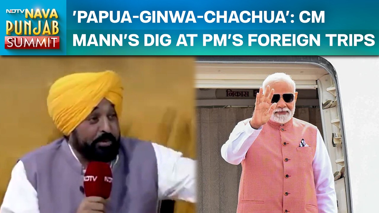 Bhagwant Mann NDTV Interview | 'Papua-Ginwa-Chachua': CM Bhagwant Mann's Dig At PM Modi's Foreign Trips
