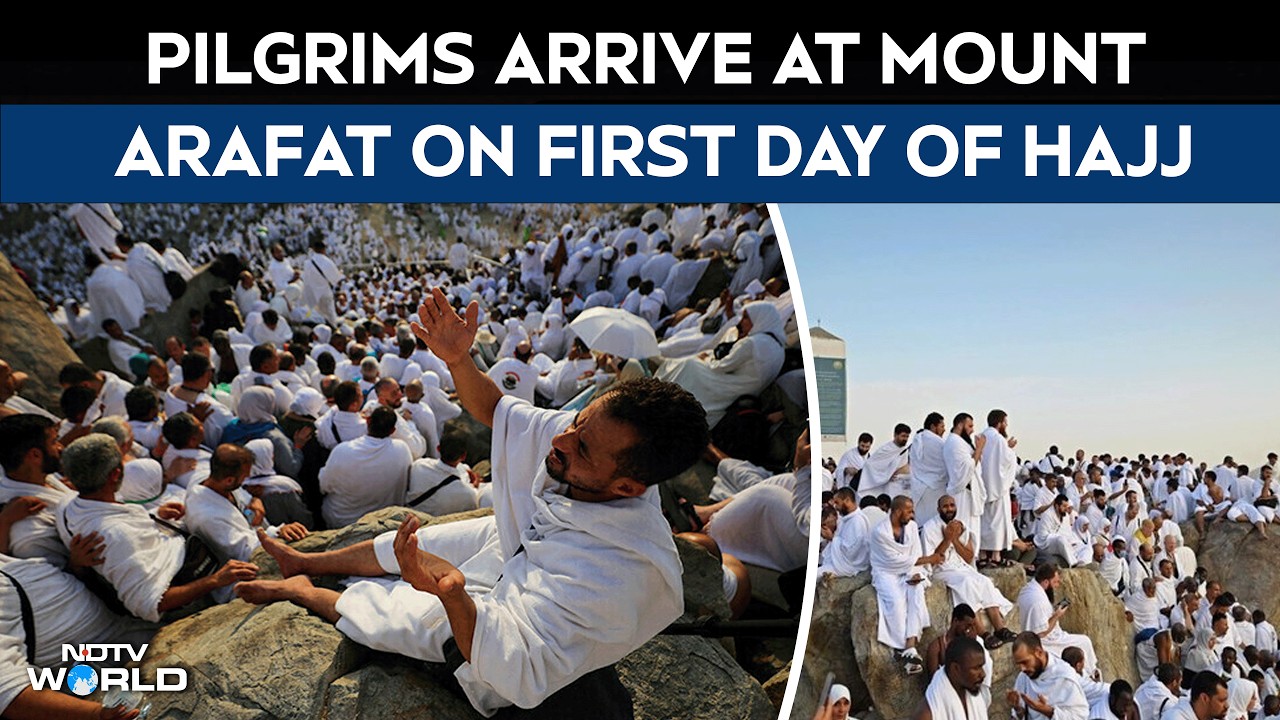 Hajj Pilgrimage | Muslim Pilgrims Arrive At Mount Arafat On First Day Of Hajj Pilgrimage