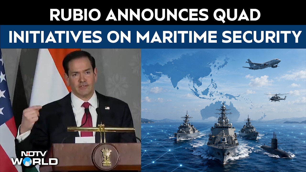 QUAD FM Meet 2026 | Rubio Announces Quad Initiatives On Maritime Security, Ports, Critical Minerals