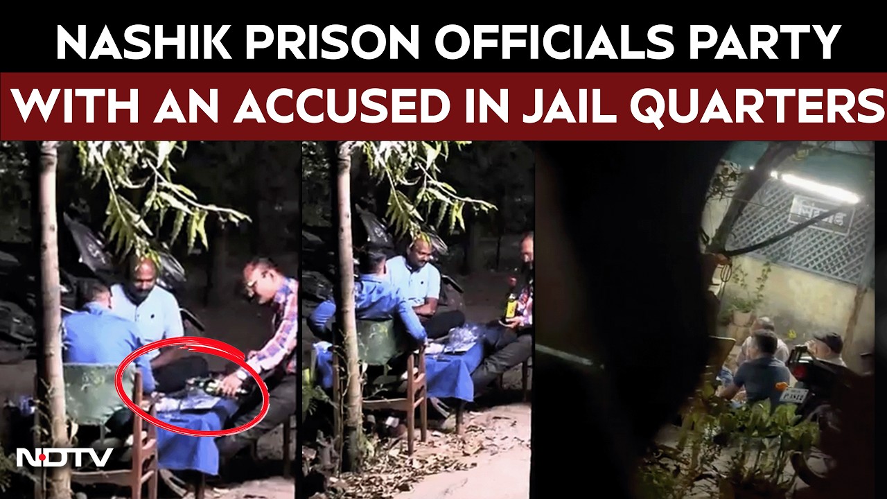 Viral Video | Nashik Road Jail Officials Drink Alcohol With Accused Out On Bail In Prison Quarters