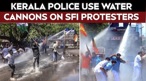 NEET News | Kerala Police Use Water Cannons As SFI Protesters March To Secretariat