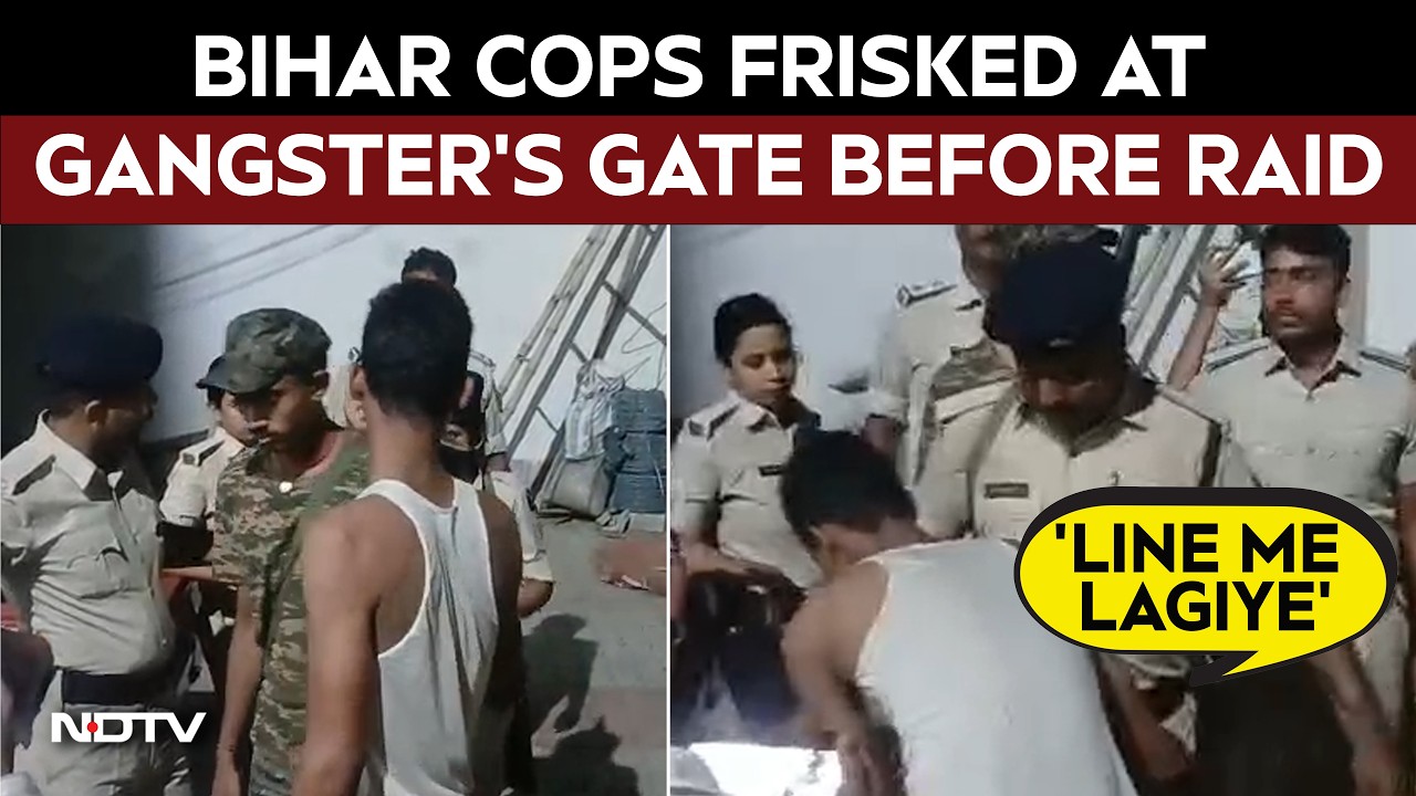 Bihar Viral Video: Bihar Police Frisked at Gangster’s Gate Before Raid, Shocking Video Sparks Debate