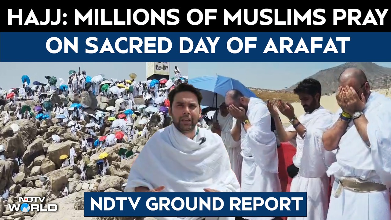 Hajj 2026: Muslim Pilgrims Ascend Mount Arafat During Spiritual Peak of Hajj