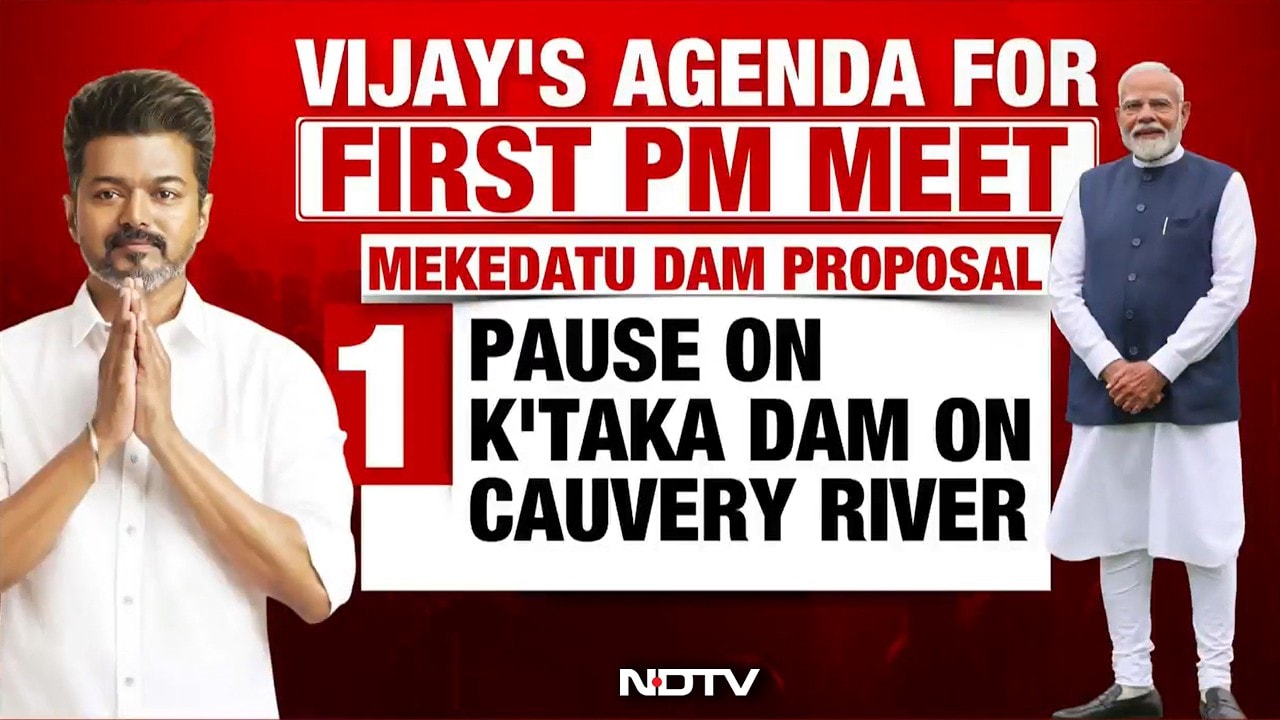 Tamil Nadu CM Vijay To Meet PM Modi In Delhi Today As Mekedatu Dam Row Heats Up