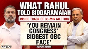 Rahul Gandhi To Siddaramaiah: You Remain Congress' Biggest OBC Face - Sources