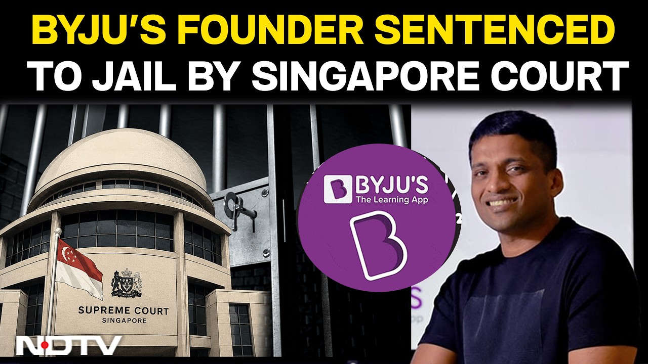Byju Raveendran | Byju's Founder Gets 6 Months Jail In Singapore, Ordered To Pay $70,500