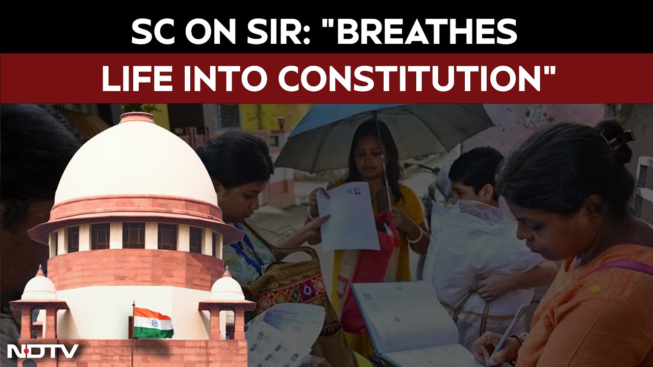 SCOnSIR_500351Supreme Court On SIR | In Big Win For EC, Supreme Court Says "SIR Breathes Life Into Constitution"