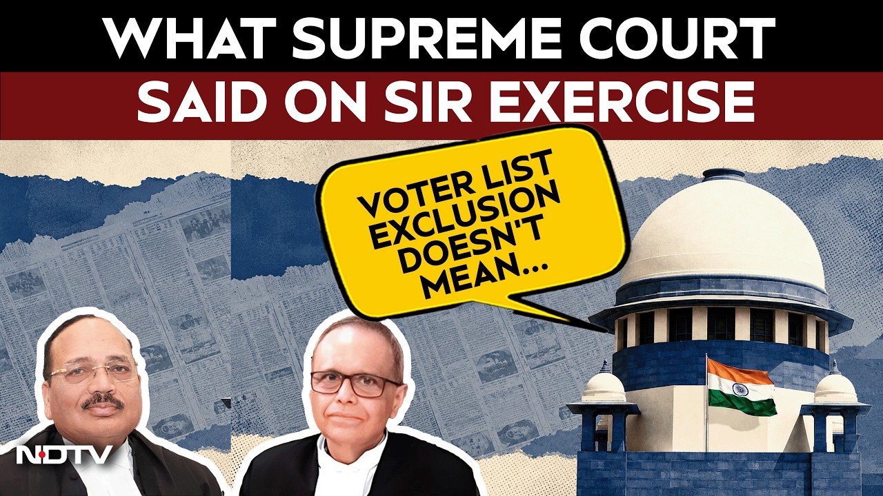 SIR Verdict | "Exclusion From Voter List Doesn't Mean Citizenship Ends": Supreme Court On SIR